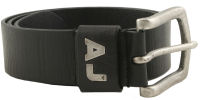 Armani Black Leather Belt